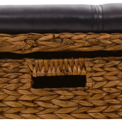  Klupa s 2 ko&amp;scaron;are od morske trave 71 x 40 x 42 cm smeđa Slike
