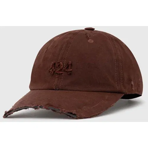 424 Kapa sa šiltom Distressed Baseball Hat boja: smeđa, bez uzorka, FF4SMY01CP-TE003.770