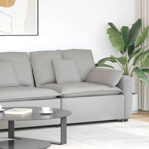 Modularni kauč s naslonom za ruke i jastucima, sivo-plave boje 100 cm Cijene