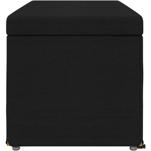  Stolica Crna 101 x 41 x 40 cm Tkanina i konstruirano drvo - Crna 100 cm tkanina Slike