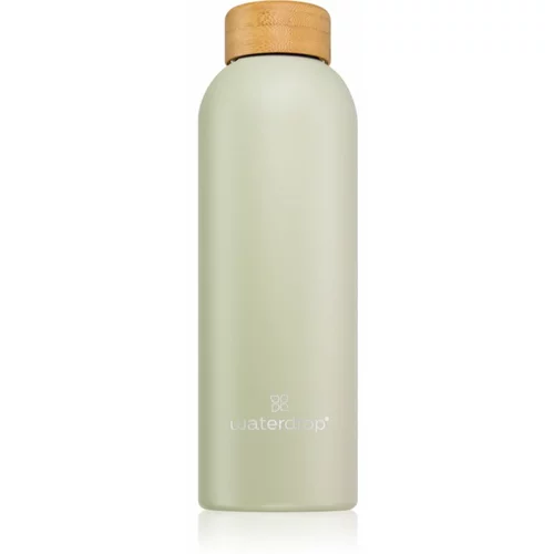 waterdrop Thermo Steel steklenica za vodo iz nerjavnega jekla barva Pastel Olive Matt 600 ml