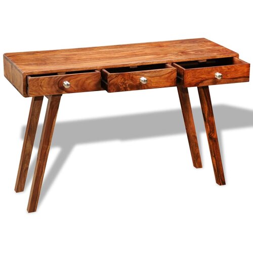 Maison Chic konzolna miza - miza ob steni s 3 predali 76 cm trden palisander, (21786251) Slike