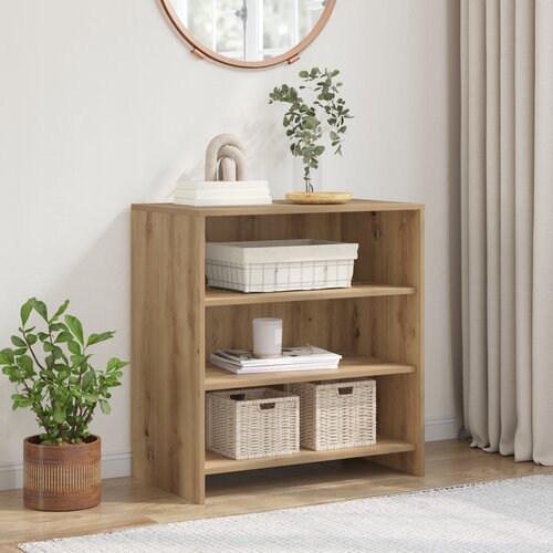 VidaXL Hrastova kredenca 70x41x75 cm Inženirski les Slike