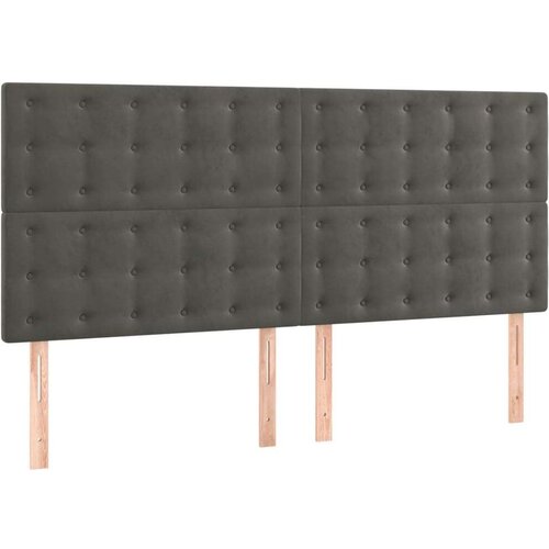  Krevet s oprugama i madracem tamnosivi 160x200 cm bar&amp;scaron;unasti Slike