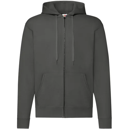 Fruit Of The Loom Graphite Zippered Hoodie Classic