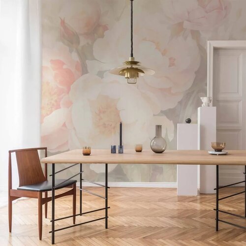  Foto tapeta - Peonies in the mist 500x350 Slike