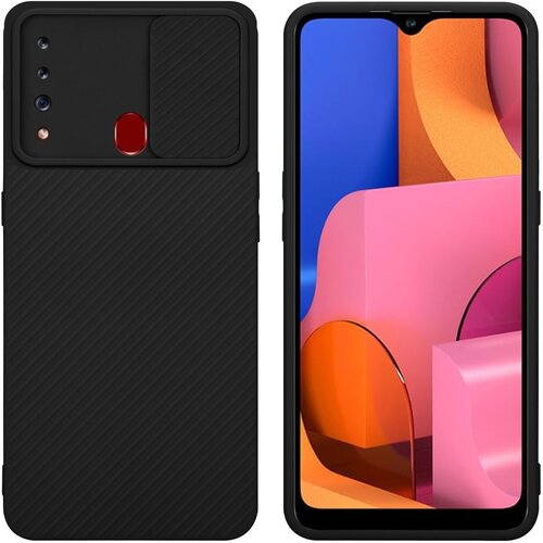 Cadorabo Case, združljiv s Samsungom v Bonbon Black - Za&scaron;čitni pokrov, narejen iz fleksibilnega silikona TPU in z za&scaron;čito pred kamero, (20593365) Cene