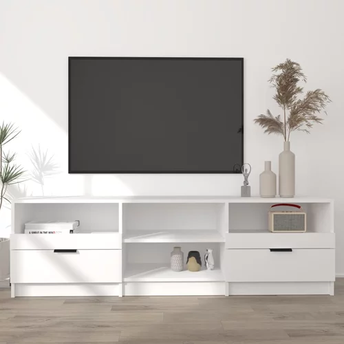 TV ormarić bijeli 150x33,5x45 cm od konstruiranog drva
