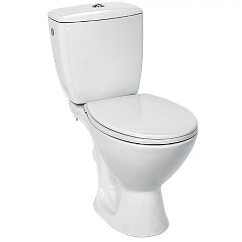  Stajaća WC školjka - kombinacija Kaskada (S rubom za pranje, Bez posebne glazure, Oblik ispiranja: Duboko, WC odvod: Vodoravno, Bijele boje)