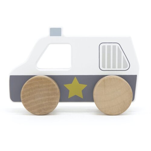 Tryco Wooden Police Car autić od drva 1 kom Cijene