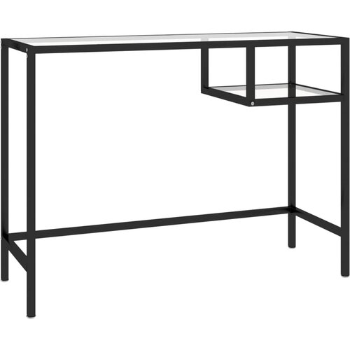 Maison Chic Računalniška miza - pisarniška miza prozorna 100x36x74 cm steklo, (21785493) Cene
