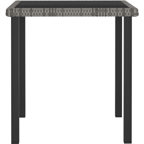  Vrtni blagovaonski stol sivi 70 x 70 x 73 cm od poliratana Slike