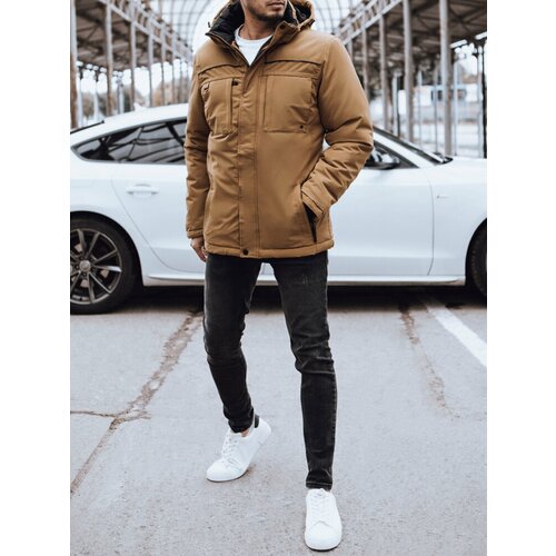 DStreet Men's Beige Winter Jacket Slike