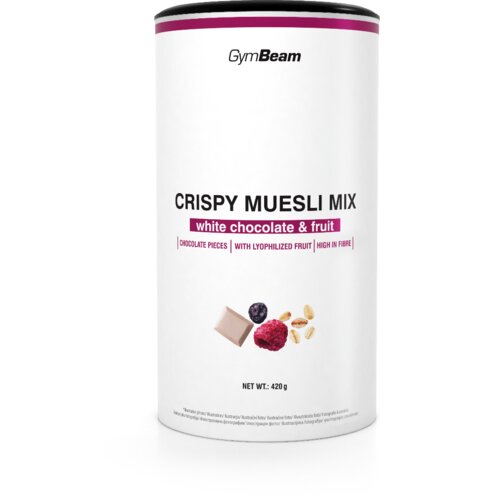 GymBeam Hrskavi Musli Miks 420  g white chocolate fruit Cene