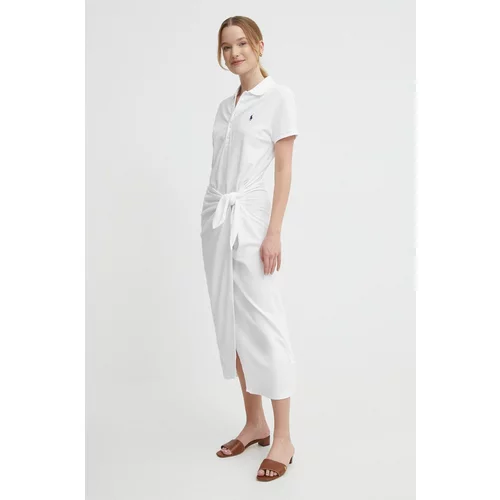 Polo Ralph Lauren Obleka bela barva, 211935605