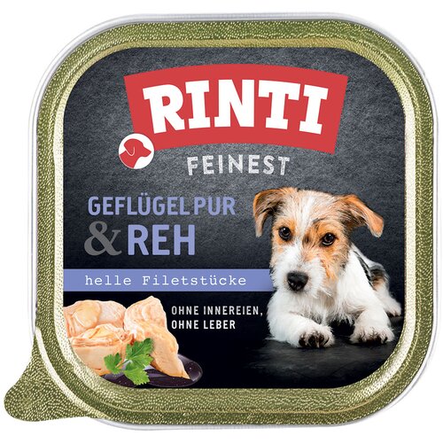 MEGA pakiranje RINTI Feinest 44 x 150 g - Čista perutnina & jelen Cijene