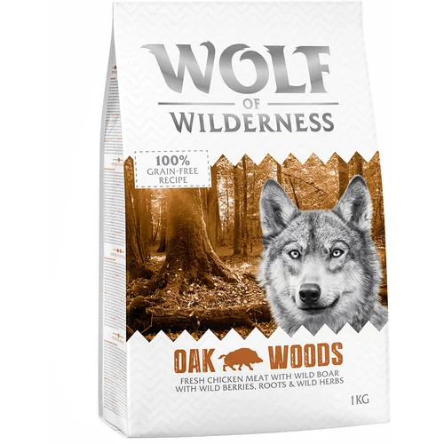 Wolf of Wilderness Povoljno! 1 kg - Oak Woods - divlja svinja