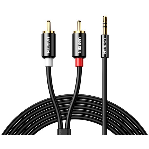 Ugreen Kabel audio kabel 3,5 mm mini jack - 2RCA 1,5 m črn, (21090405) Cene