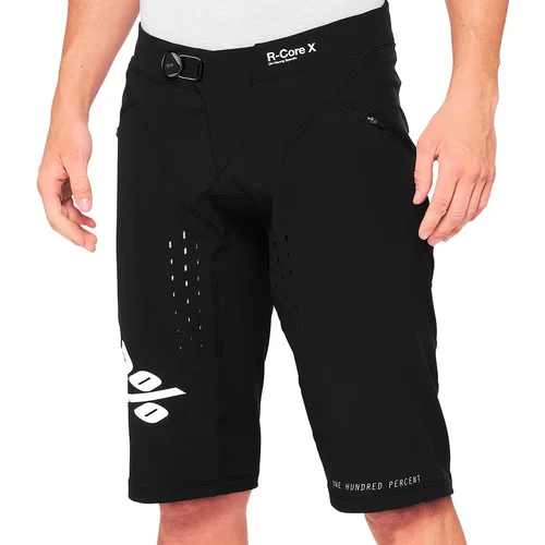 100% Children's Bib Shorts R-Core Youth Shorts Black