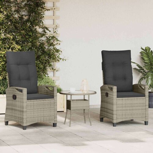  Vrtna stolica 2 pcs Svijetlo siva i tamno siva 56 x 60 x 112 cm Cene