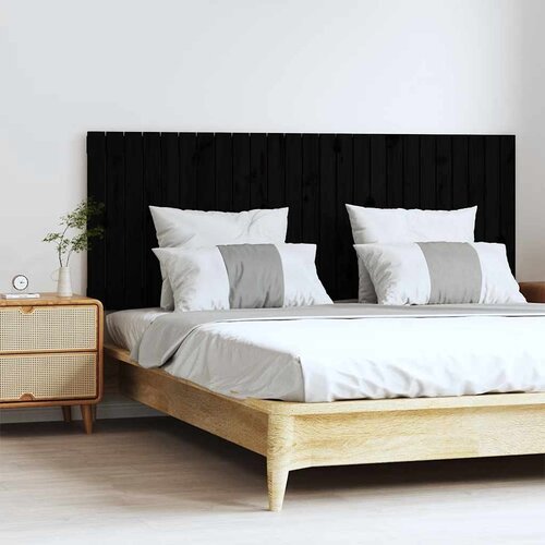  Uzglavlje za krevet Crno 159,5x3x60 cm od masivne borovine Cijene