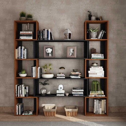 Hanah home polica za knjige CPT6012-200114-190x200x25 cm, braon Cene