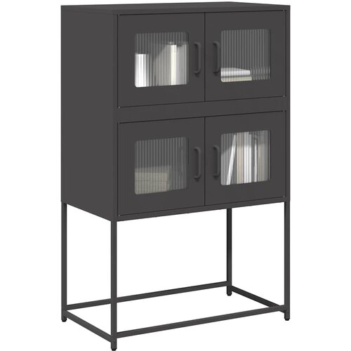vidaXL Visoka omara črna 68x39x107 cm jeklo Cene