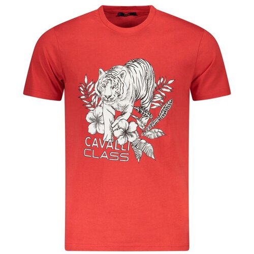 Cavalli Class Mu&amp;scaron;ka Majica Kratkih Rukava Crvena Slike