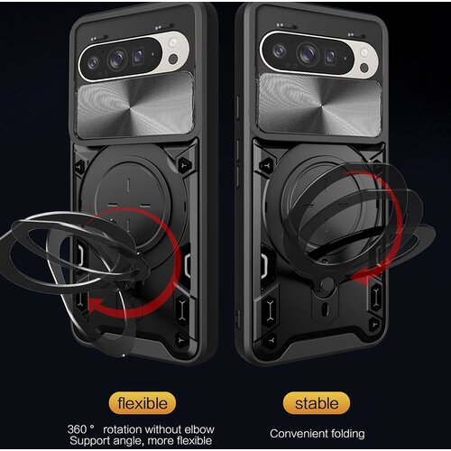 Techsuit CamGuard Pro za&amp;scaron;titna maska za Google Pixel 9 / 9 Pro - crna Slike