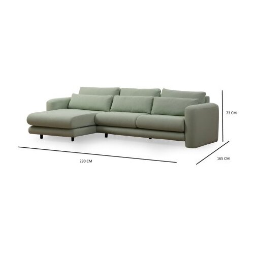 Atelier Del Sofa Kutna sofa Lily 97x73x290cm Zelena Slike