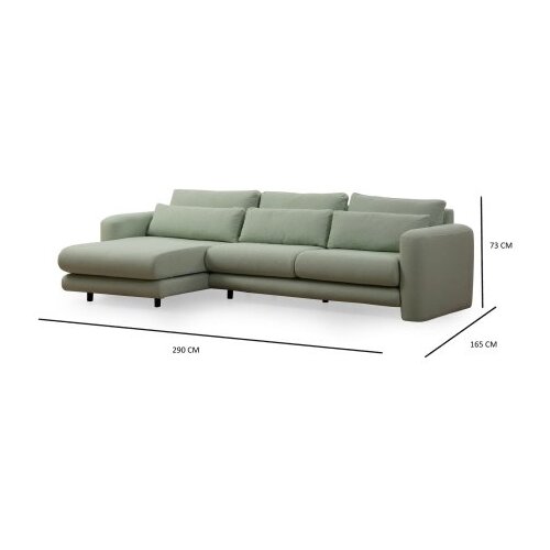 Atelier Del Sofa ugaona garnitura Lily Corner Left Green Slike