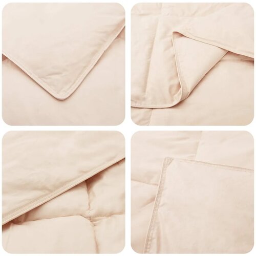  Set deka 2 kom. 260 x 220 cm Sve sezone Kapok vlakno Bež - 260 x 220 cm 70 x 90 cm Slike