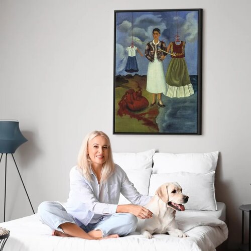  Slika - Frida Kahlo &amp;ndash; Memory (The Heart) 40x60 U crnom drvenom okviru Slike