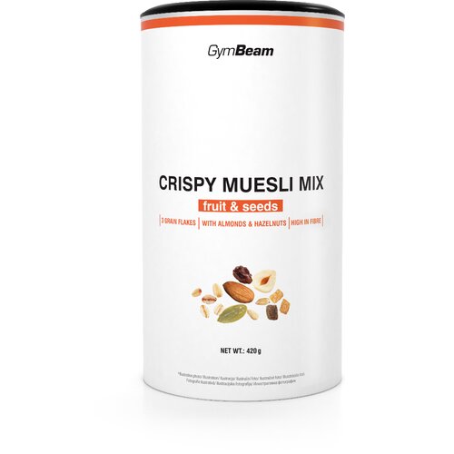 GymBeam Crispy Muesli Mix 420 g voće & sjemenke Cijene