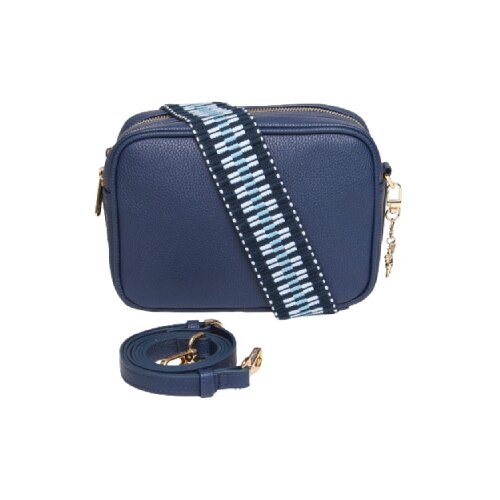 Fancy Metal Goods Ltd Alice Wheeler - Torba - Soho, Navy, Double Zipped Cross body Cene