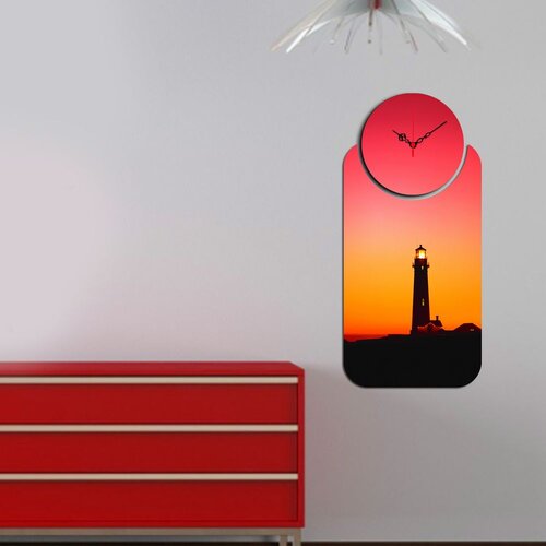 Wallity zidni sat YMS-86, 68x32 cm, 2 dela Slike