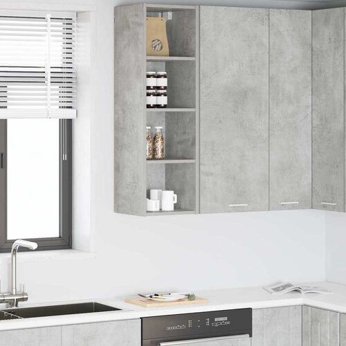 Viseći ormarić s pohranom Betonski sivi 30 x 29,5 x 100 cm Cijene