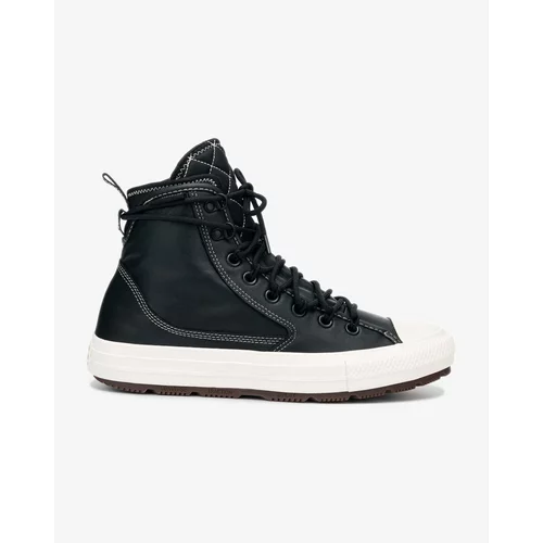 Converse Black Men's Ankle Leather Sneakers Chuck Taylor All Sta - Mens