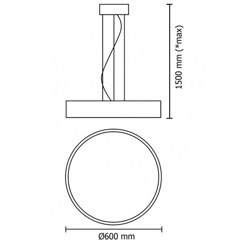 Vesta 351 visilica 60W 3000/4000K bela Slike