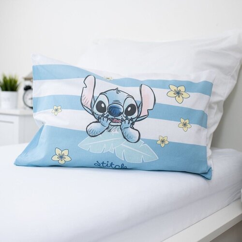 Jerry Fabrics Svetlo modra bombažna otro&amp;scaron;ka posteljnina za otro&amp;scaron;ko posteljico 100x135 cm Lilo &amp;amp; Stitch &amp;quot;Tropical Hugs&amp;quot; &amp;ndash; Slike