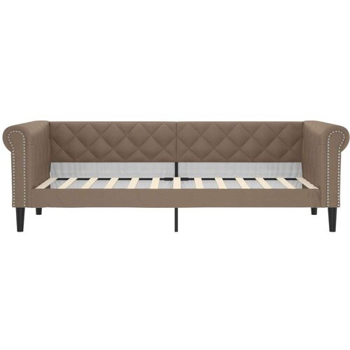  Dnevni krevet na razvlačenje cappuccino 90x200 cm umjetna koža Slike