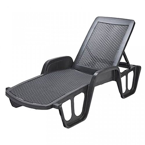 Olimp Sport Baštenska ležaljka plastična sklopiva Poll Antracite 037989 Cene