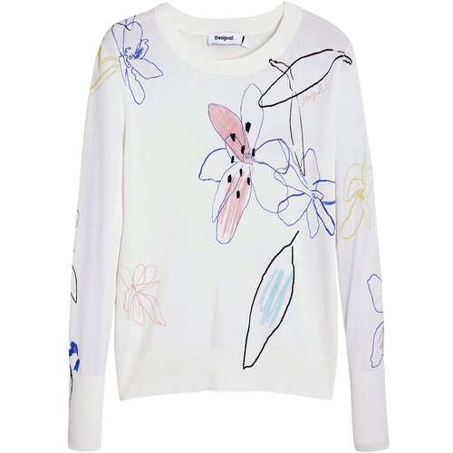 Desigual Pulover me&amp;scaron;ane barve / bela Slike