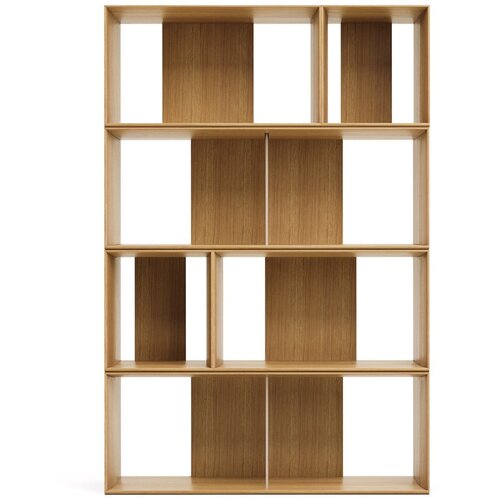 Kave Home Modularni sustav polica 6 kom u dekoru hrasta u prirodnoj boji 101x152 cm Litto &amp;ndash; Slike