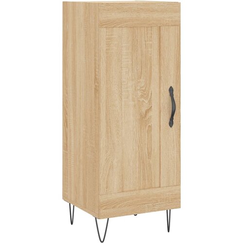  Visoka komoda hrasta sonome 34,5x34x180cm od konstruiranog drva Slike