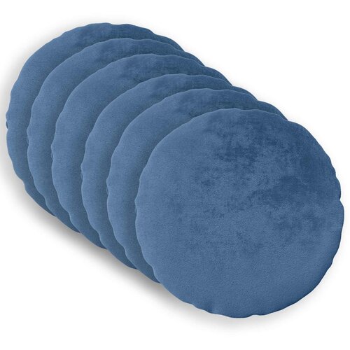  Presvlaka za jastuk 6 pcs HEERLEN Svjetloplava Ø 30 cm Flanel Cene