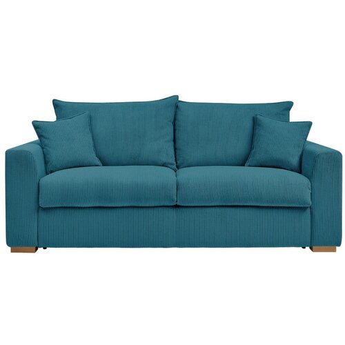 Bobochic Paris Plava sklopiva sofa od samta 225 cm Augustin – Cijene