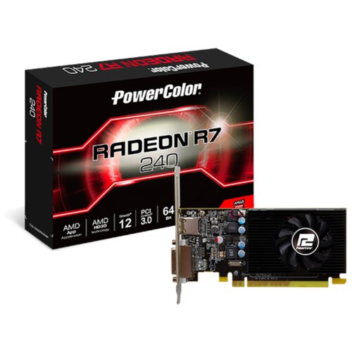  SVGA PCIE Power Color AMD Radeon AXR7 240 2GBD5-HLEV2 Cene