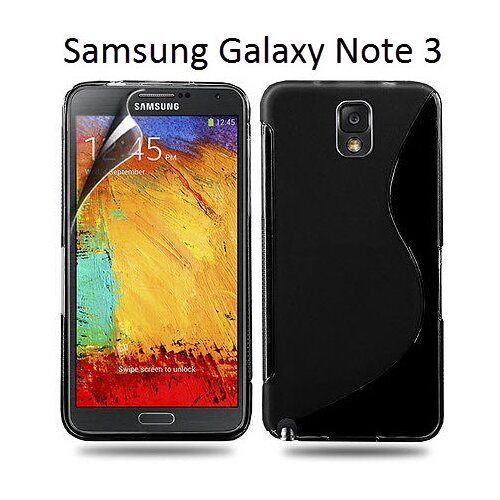  Gumijasti / gel etui S-Line za Samsung Galaxy Note 3 - črni Cene