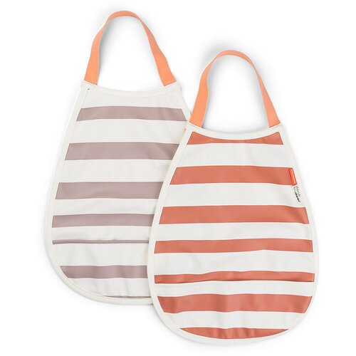 Done By Deer slinček 2/1 stripes papaya/powder Slike